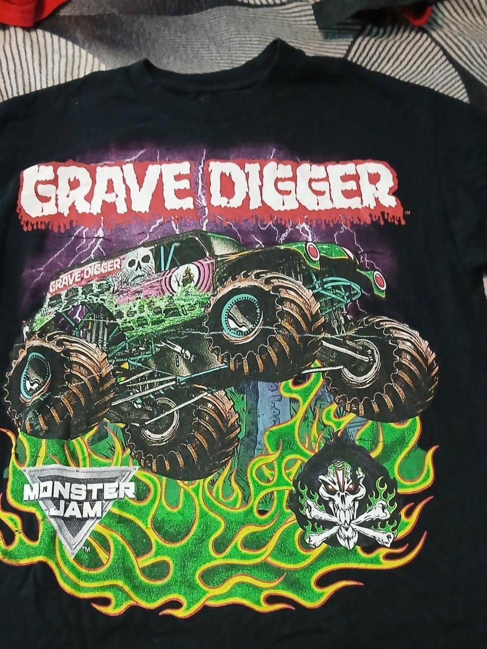 Grave Digger Monster Jam Graphic Tee - Black
